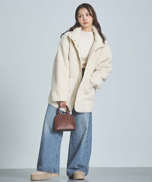 INGNI（イング）の「厚底ムートンブーツ（ブーツ・レディース・ベージュ/ブラック・S/M/L/LL）」の22枚目の写真