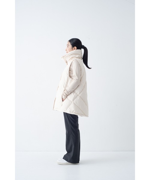 【 KWD / ケーダブルディー 】 KWD STAND COLLAR DOWN VEST / スタンドカラー ダウンベスト（ダウンベスト）｜KWD（ケーダブルディー）