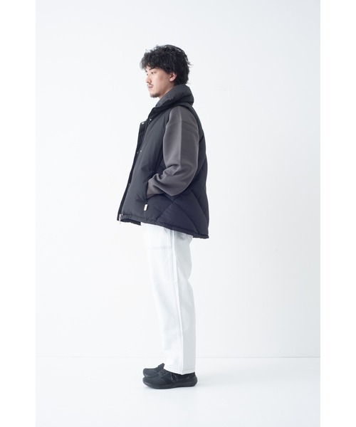 【 KWD / ケーダブルディー 】 KWD STAND COLLAR DOWN VEST / スタンドカラー ダウンベスト（ダウンベスト）｜KWD（ケーダブルディー）
