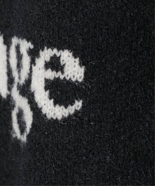 VENCEEXCHANGE（ヴァンスエクスチェンジ）の「Fameuxロゴジャガードニット（ニット/セーター・レディース・ベージュ/ブラック/ライトグレー/オフホワイト/グレー・FREE）」の10枚目の写真