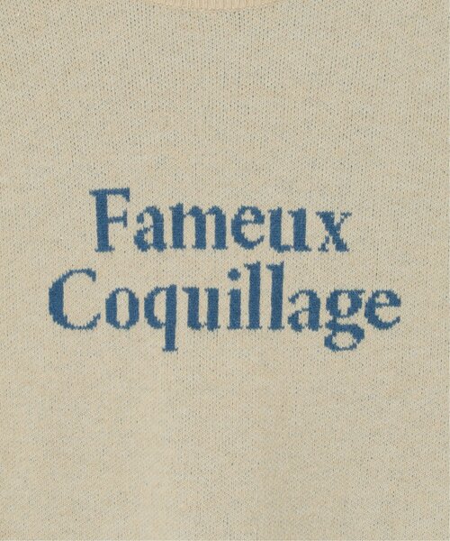 VENCEEXCHANGE（ヴァンスエクスチェンジ）の「Fameuxロゴジャガードニット（ニット/セーター・レディース・ベージュ/ブラック/ライトグレー/オフホワイト/グレー・FREE）」の14枚目の写真