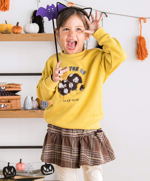 SLAP SLIP（スラップスリップ）の「サイドリボンチェックスカッツ(80