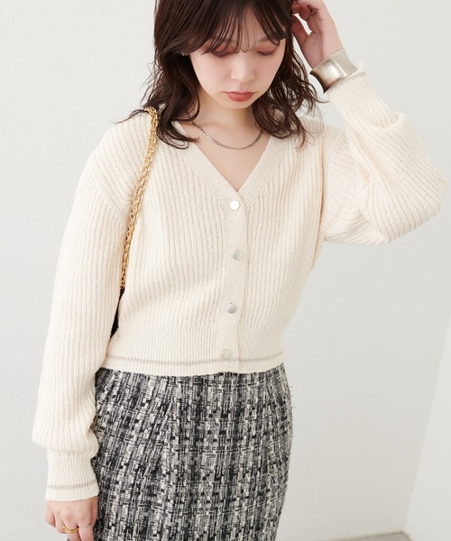 【新品】Diagram ダイアグラム　ラインＶネック　ニットカーディガン ラインVネックニットカーディガン / GRACE CONTINENTAL | GRACE