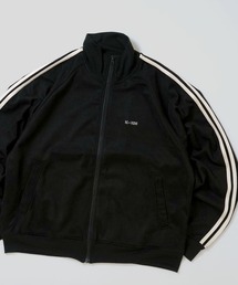 Ritzy（リッツィー）の「faux suede track jacket/スウェードタッチ ワンポイント刺繍 袖ライン トラックジャケット レディース メンズ（ジャージ）」