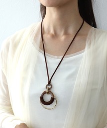 Three Four Time（スリーフォータイム）の「リングトップカワヒモネックレス（ネックレス）」