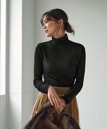 STYLE DELI（スタイルデリ）の「とろみ薄リブルーズタートルトップス（その他トップス）」