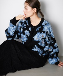 LAKOLE | 花柄起毛カーディガン / 144443(カーディガン/ボレロ)