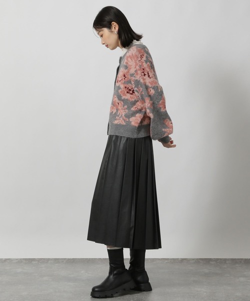 セール】花柄起毛カーディガン / 144443（カーディガン/ボレロ