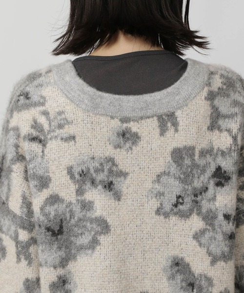 セール】花柄起毛カーディガン / 144443（カーディガン/ボレロ