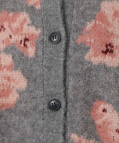 セール】花柄起毛カーディガン / 144443（カーディガン/ボレロ