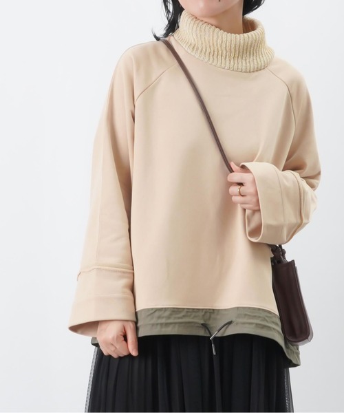 【セール】LC/LLL ハイネック裾切替プルオーバー / リブハイネックドロストプルオーバー（Tシャツ/カットソー）｜LUCA/LADY LUCK LUCA（ルカ/レディラックルカ）