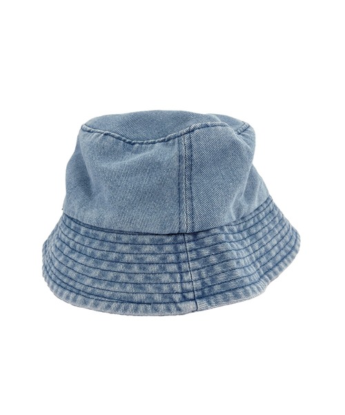ritsu デニム風フリルバケットハット ritsu デニム風フリルバケットハット ritsu デニム風フリル