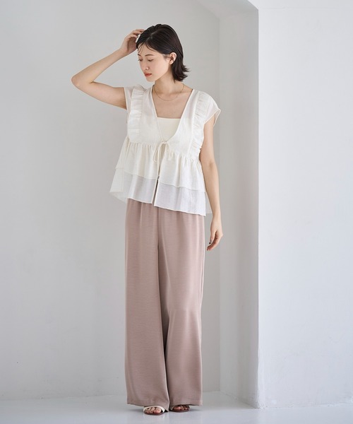 ヴィンテージサテンイージーパンツ（その他パンツ）｜meilmada