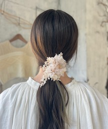 m.soeur | 紅茶染めの大きなコサージュ(ブローチ/コサージュ)