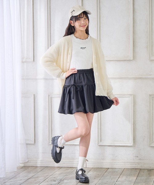 チュールかさねニットカーディガン（カーディガン/ボレロ