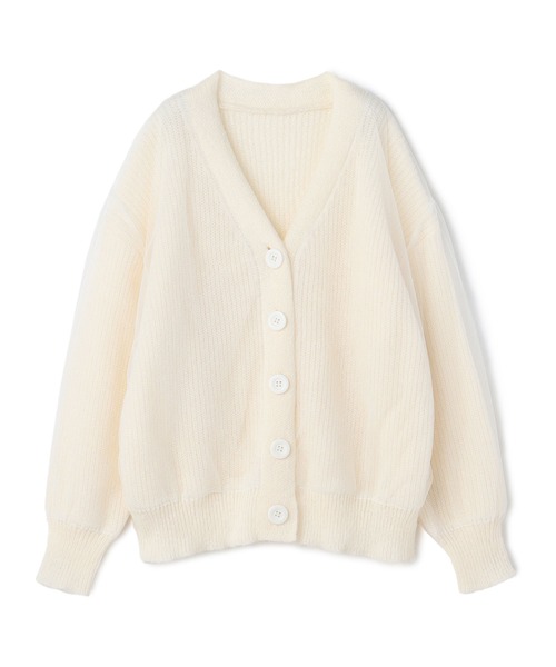 ackaアイボリー　チュールカーディガン ackaアイボリーチュールカーディガン