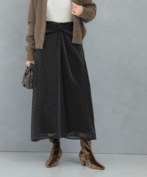 URBAN RESEARCH ROSSO WOMEN | ドットフロッキーフレアスカート(スカート)