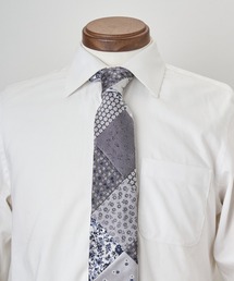 giraffe | フラワーパッチワークタイGRAY(ネクタイ)