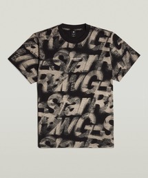 SPRAYED LETTERS LOOSE T-SHIRT/グラフィックロゴプリントTシャツ