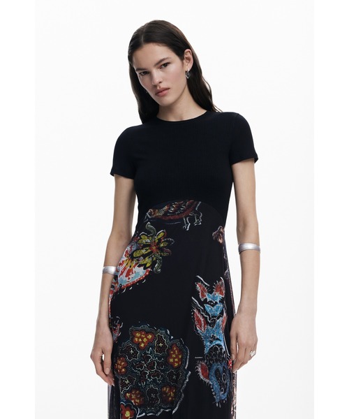 新品　未使用　ラクロワ　ワンピース　デシグアル ラクロワのコンビネーションドレス（ワンピース）｜Desigual