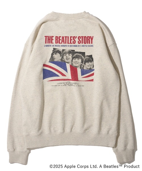 The Beatles（ザビートルズ）の「【THE BEATLES/ザ ビートルズ】ユニオンジャックスウェットプルオーバー（スウェット・レディース・チャコールグレー/アイボリー/ホワイト・MEDIUM/LARGE/X-LARGE）」の7枚目の写真
