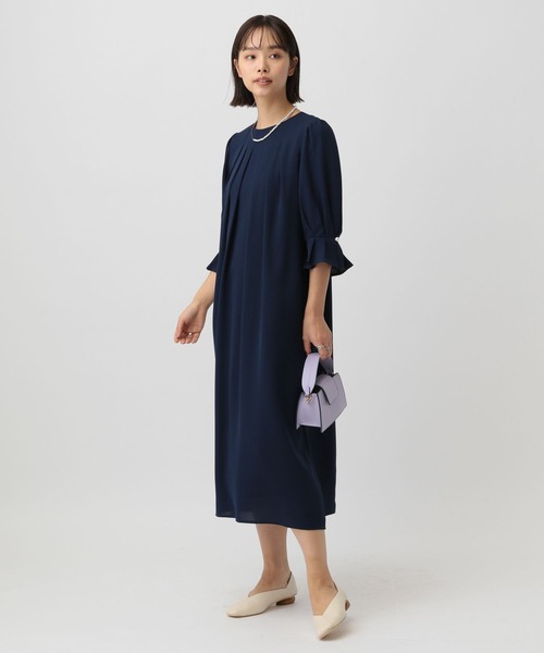 saloon（サルーン）の「SALOON(サルーン)/《セレモニー/オケージョン/結婚式》パール付きワンピース（ワンピース・レディース・ネイビー・FREE）」の14枚目の写真