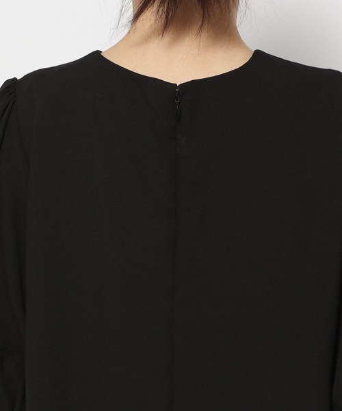 saloon（サルーン）の「SALOON(サルーン)/《セレモニー/オケージョン/結婚式》パール付きワンピース（ワンピース・レディース・ネイビー・FREE）」の12枚目の写真