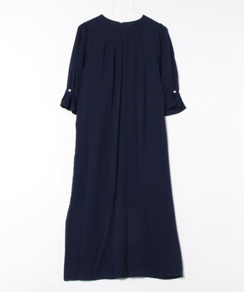 saloon（サルーン）の「SALOON(サルーン)/《セレモニー/オケージョン/結婚式》パール付きワンピース（ワンピース・レディース・ネイビー・FREE）」の7枚目の写真