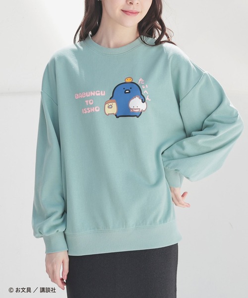 Honeys（ハニーズ）の「お文具といっしょ／ゆるトレーナー（スウェット・レディース・アイボリー/ピンク/ミント/オートミール・S/M/LL/L）」の3枚目の写真