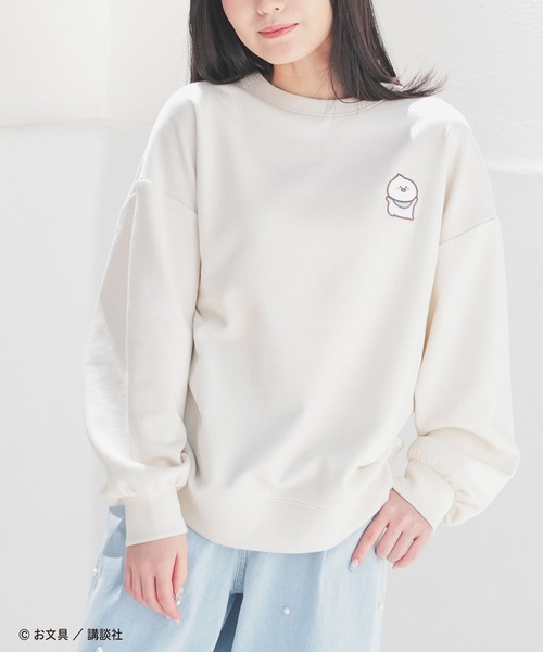 Honeys（ハニーズ）の「お文具といっしょ／ゆるトレーナー（スウェット・レディース・アイボリー/ピンク/ミント/オートミール・S/M/LL/L）」の6枚目の写真