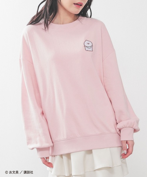 Honeys（ハニーズ）の「お文具といっしょ／ゆるトレーナー（スウェット・レディース・アイボリー/ピンク/ミント/オートミール・S/M/LL/L）」の14枚目の写真