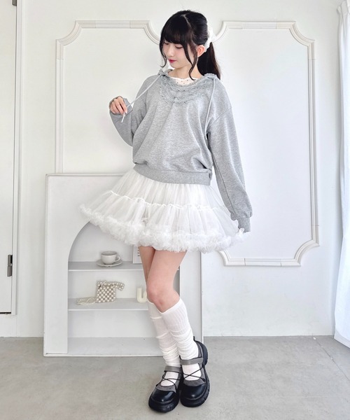 セール】リボンボリュームパニエスカート（スカート）｜Loueme（ルエム