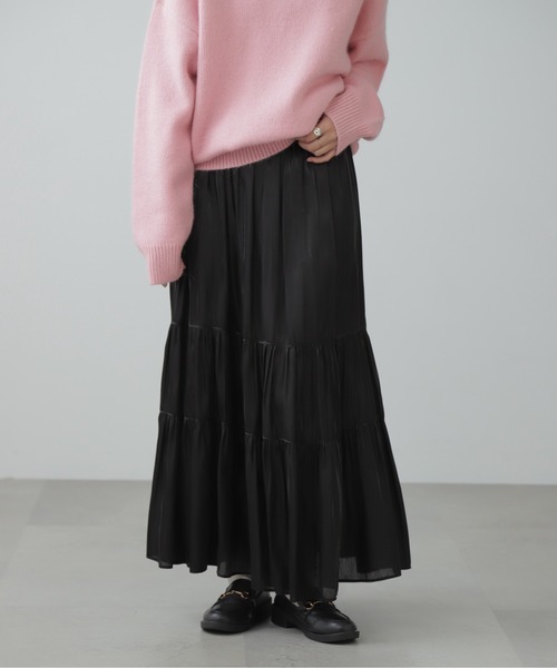 FREE'S MART（フリーズマート）の「◇シャイニーティアードスカート（スカート・レディース・ホワイト/ブラック/ブルー・SMALL/MEDIUM）」の16枚目の写真