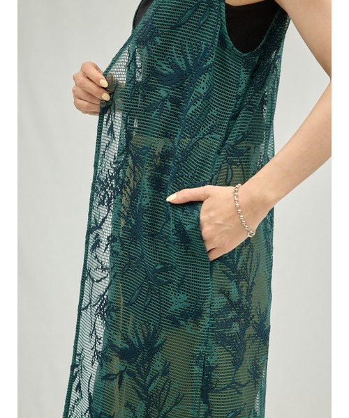 DOLLUPOOPS(ドールアップウップス)の「ボタニカルレースジレ(ベスト・レディース・ベージュ/グリーン・38)」の14枚目の写真