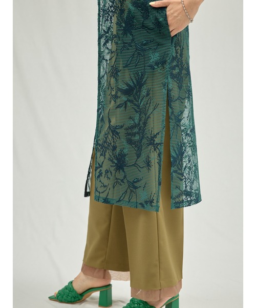 DOLLUPOOPS(ドールアップウップス)の「ボタニカルレースジレ(ベスト・レディース・ベージュ/グリーン・38)」の15枚目の写真