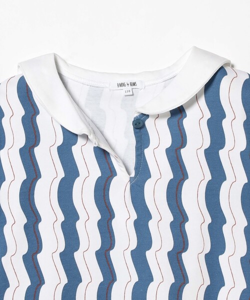 B:MING by BEAMS（ビーミングバイビームス）の「WAVY ストライプ ワンピース（100～140cm）（ワンピース・キッズ・グリーン/ブルー・120/110/100/130/140）」の13枚目の写真