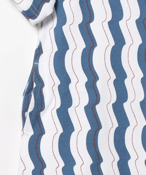 B:MING by BEAMS（ビーミングバイビームス）の「WAVY ストライプ ワンピース（100～140cm）（ワンピース・キッズ・グリーン/ブルー・120/110/100/130/140）」の15枚目の写真