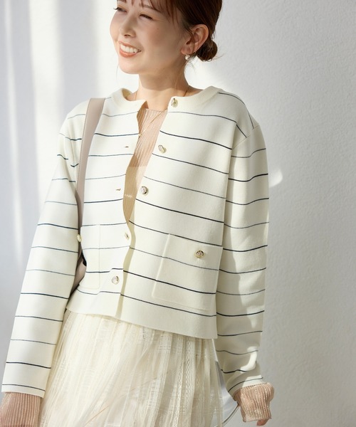 ROPE' PICNIC(ロペピクニック)の「ラメシアープリーツトップス(Tシャツ/カットソー・レディース・グレー系その他/ブラック/ピンク・38)」の16枚目の写真