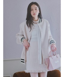 【最終値下げ⠀】FURFUR ツイードスタジャン FURFUR（ファーファー）の「ツイードスタジャン（スタジャン）」 - WEAR