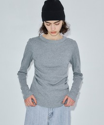 PUBLIC TOKYO | シャーリングコットンウールリブTOP(ニット/セーター)