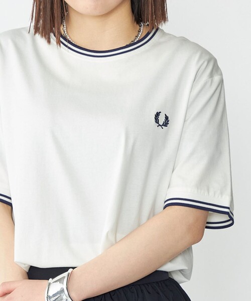 FRED PERRY(�t���b�h�y���[)�́ySHIPS�ʒ��zFRED PERRY: M1588 TWIN TIPPED T�V���c(T�V���c/�J�b�g�\�[)