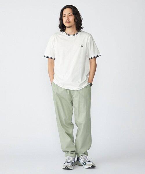 FRED PERRY（フレッドペリー）の「【SHIPS別注】FRED PERRY: M1588 TWIN TIPPED Tシャツ（Tシャツ/カットソー・メンズ・ホワイト系/ブラック/ホワイト・SMALL/MEDIUM/LARGE/X-LARGE）」の6枚目の写真