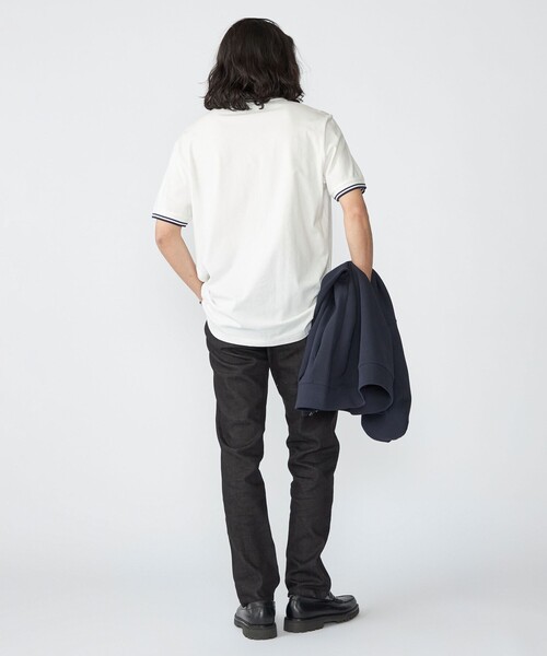 FRED PERRY（フレッドペリー）の「【SHIPS別注】FRED PERRY: M1588 TWIN TIPPED Tシャツ（Tシャツ/カットソー・メンズ・ホワイト系/ブラック/ホワイト・SMALL/MEDIUM/LARGE/X-LARGE）」の10枚目の写真