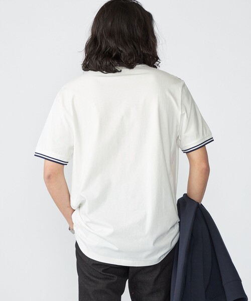 FRED PERRY（フレッドペリー）の「【SHIPS別注】FRED PERRY: M1588 TWIN TIPPED Tシャツ（Tシャツ/カットソー・メンズ・ホワイト系/ブラック/ホワイト・SMALL/MEDIUM/LARGE/X-LARGE）」の14枚目の写真
