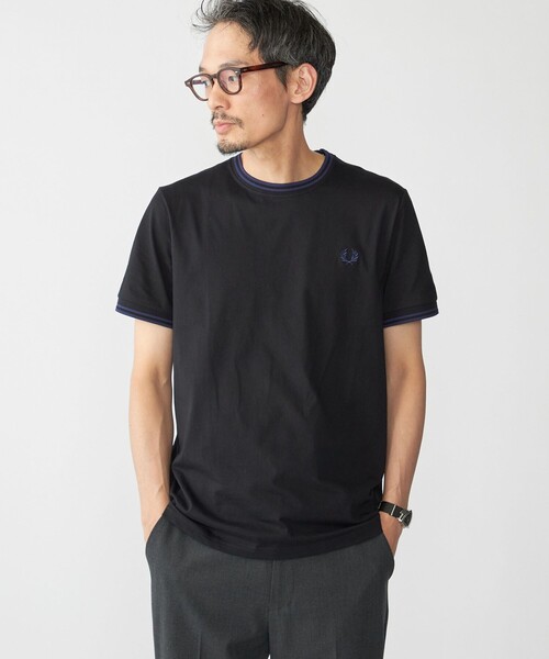フレッドペリー ネイビー tシャツ　FRED PERRY FRED PERRY / The Twin Tipped Fred Perry Shirt（ポロシャツ