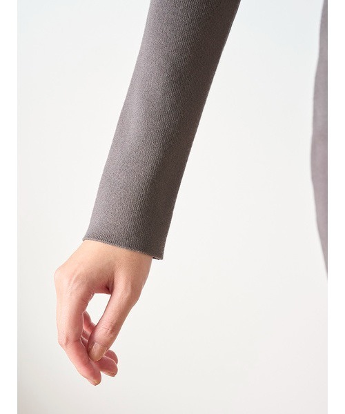 SNIDEL(スナイデル)の「オフショルニットワンピース(ワンピース・レディース・ミント/アイボリー/グレー・FREE)」の10枚目の写真