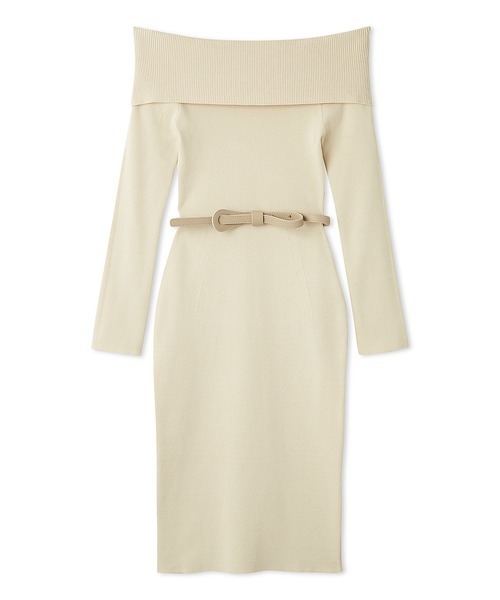 SNIDEL(スナイデル)の「オフショルニットワンピース(ワンピース・レディース・ミント/アイボリー/グレー・FREE)」の12枚目の写真