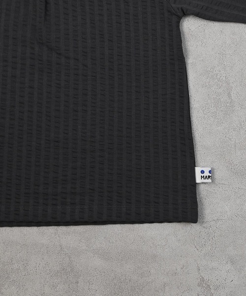 MARKEY'S（マーキーズ）の「ニットサッカーフリルカラーカットソー（Tシャツ/カットソー・キッズ・ブラウン/オフホワイト/チャコール/ラベンダー・110/120/80/130/140/90/100）」の9枚目の写真