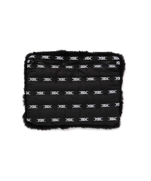 MASTER BUNNY EDITION(マスターバニーエディション)の「【MASTER BUNNY EDITION】ボア×合繊クラッチバッグ (UNISEX)(ショルダーバッグ・レディース・ホワイト/ブラック・FREE)」の2枚目の写真
