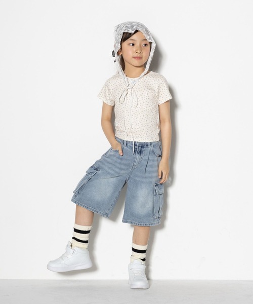 10C REPIPI（ジューシーレピピ）の「【10C REPIPI】アソートガラコンパクトＴ（Tシャツ/カットソー・キッズ・ホワイト/ブラック/アイボリー・120cm/130cm/110cm）」の4枚目の写真